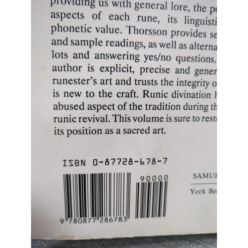 At The‎ Well of Wyrd A Handbook of Runic Divination Edred Thorsson VTG Paperback